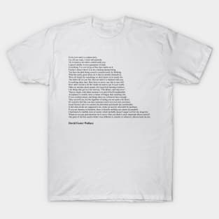 David Foster Wallace Quotes T-Shirt